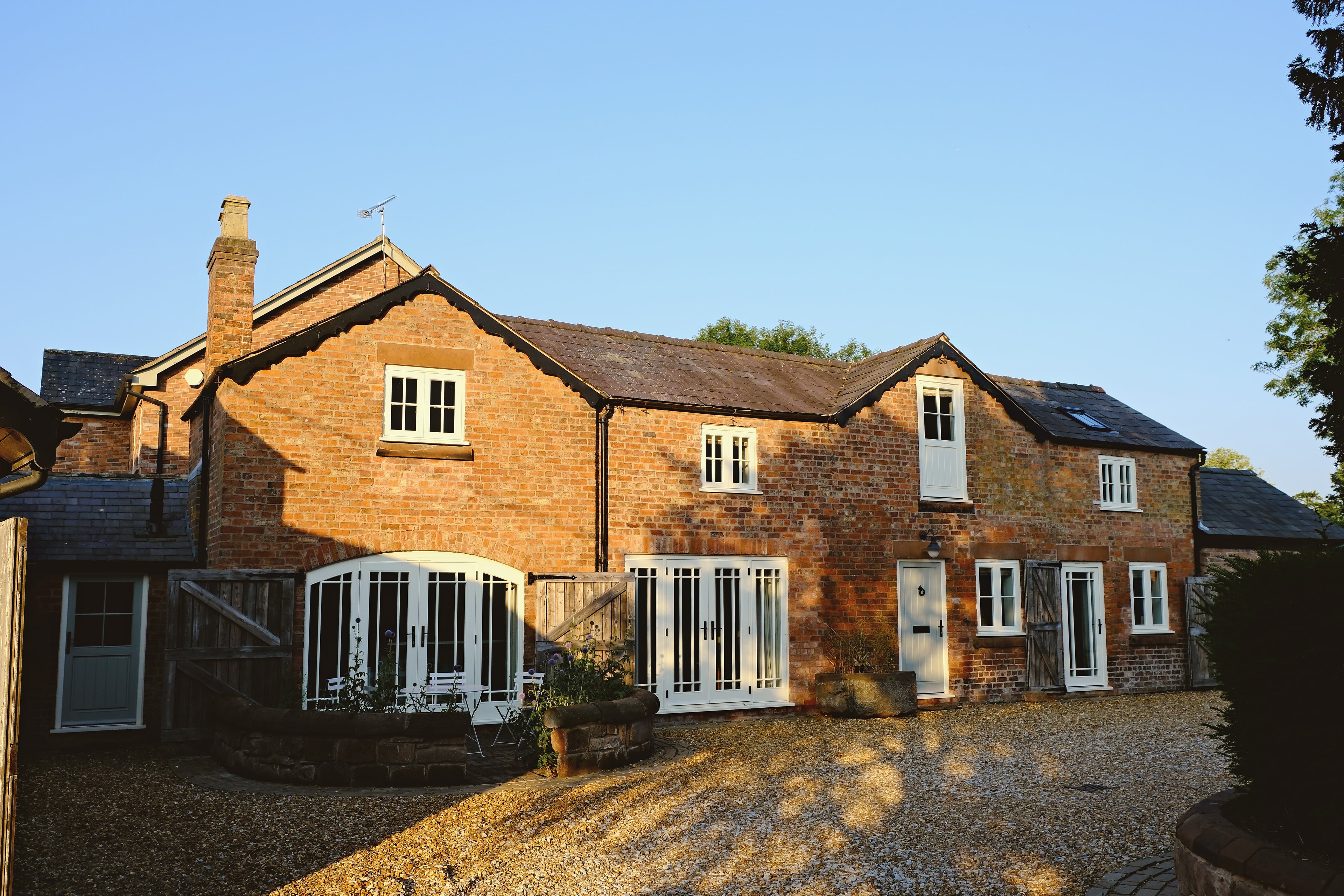 The Carriage House at golden hour