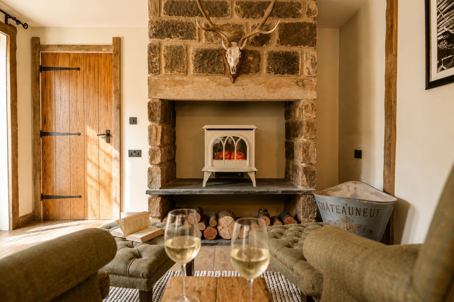 The inglenook fireplace