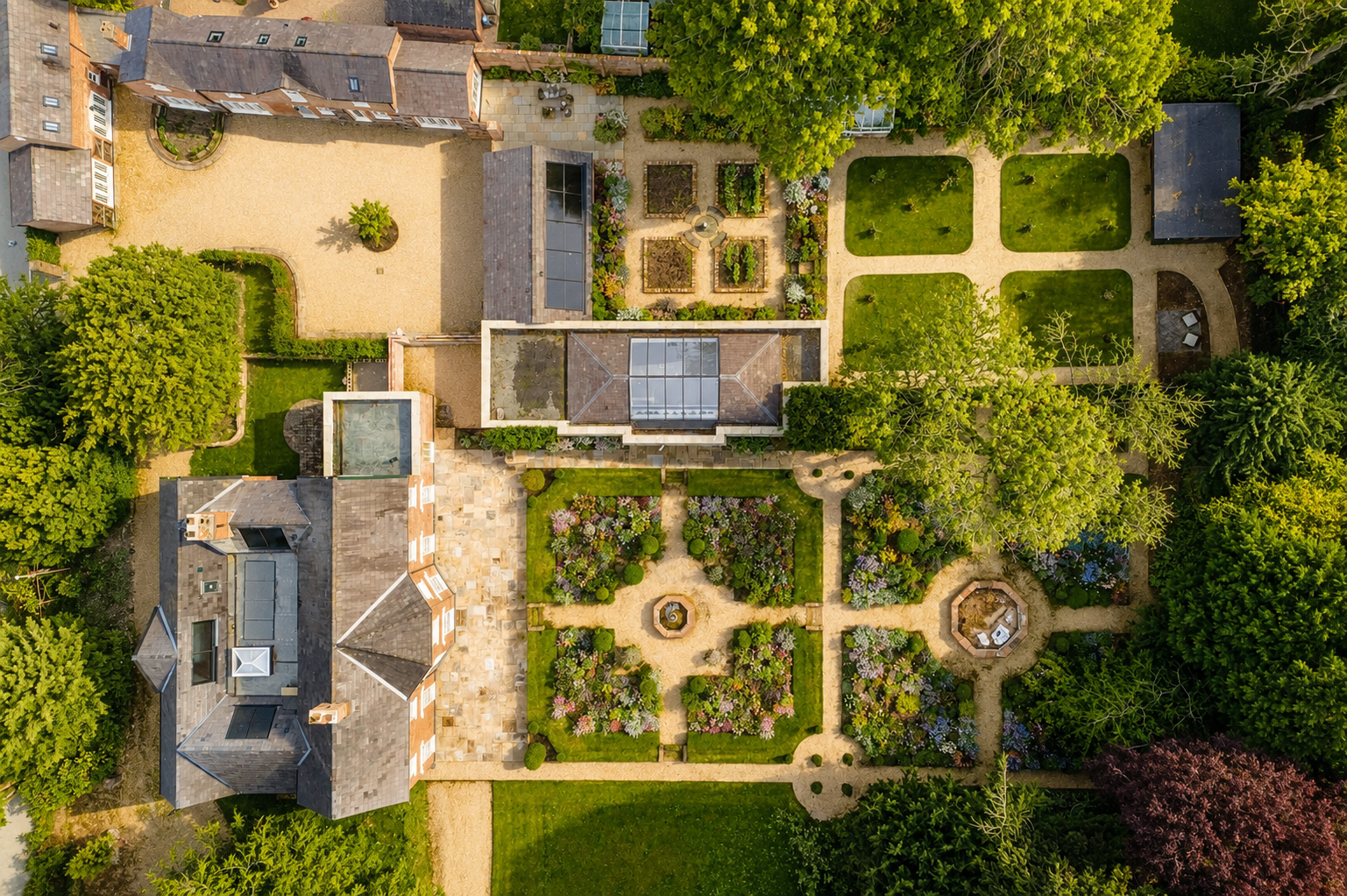 The estate from above