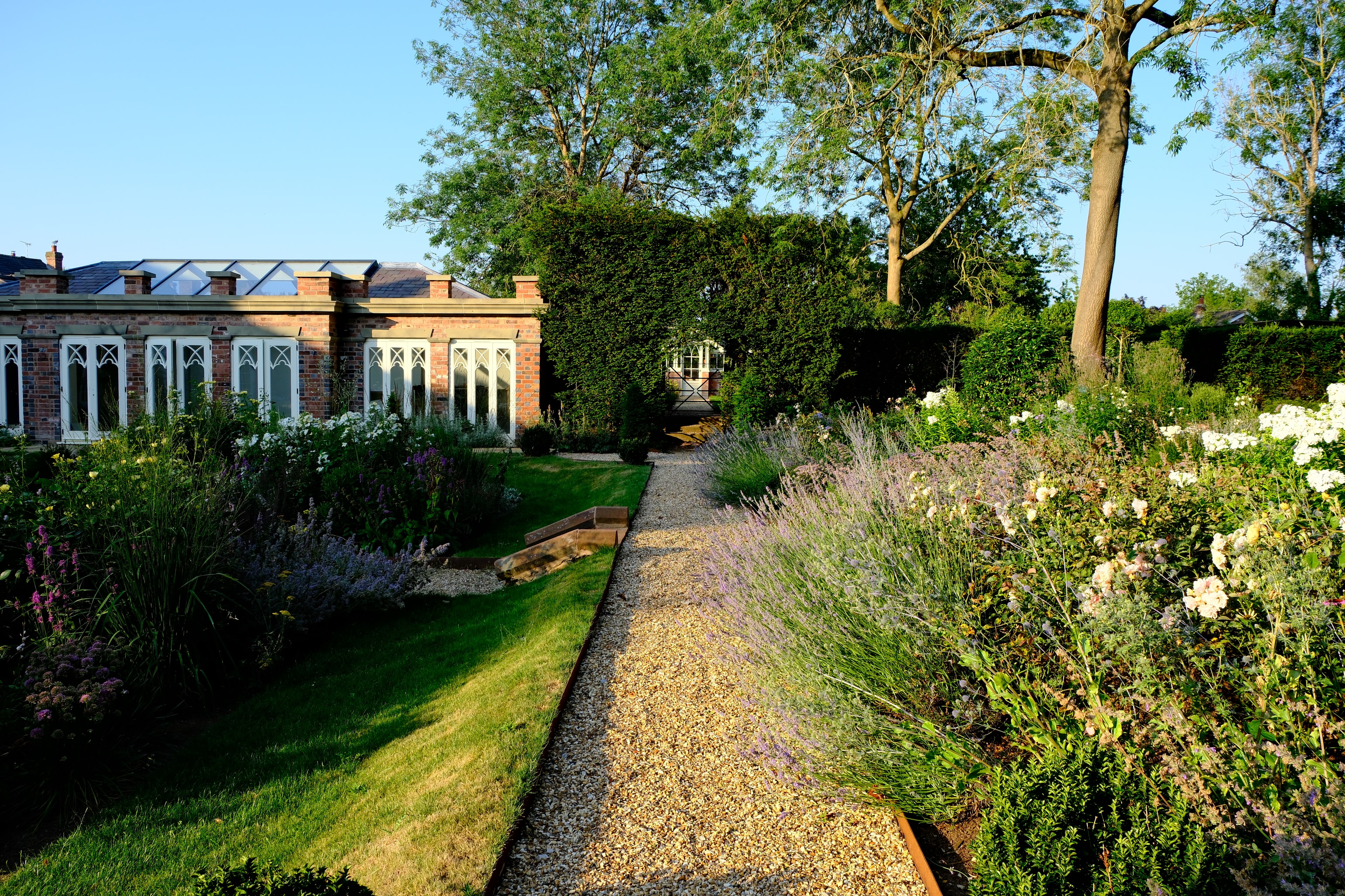 The orangery and walled garden