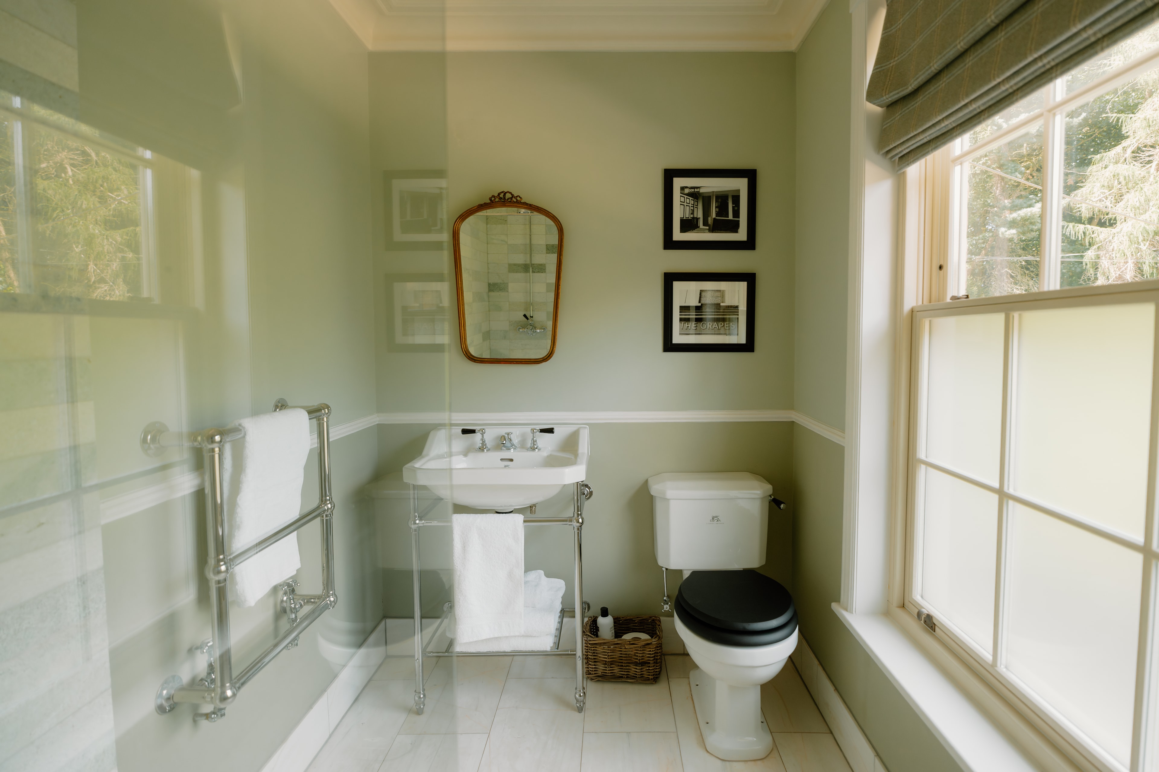 Bathroom — Sage Green with Shower