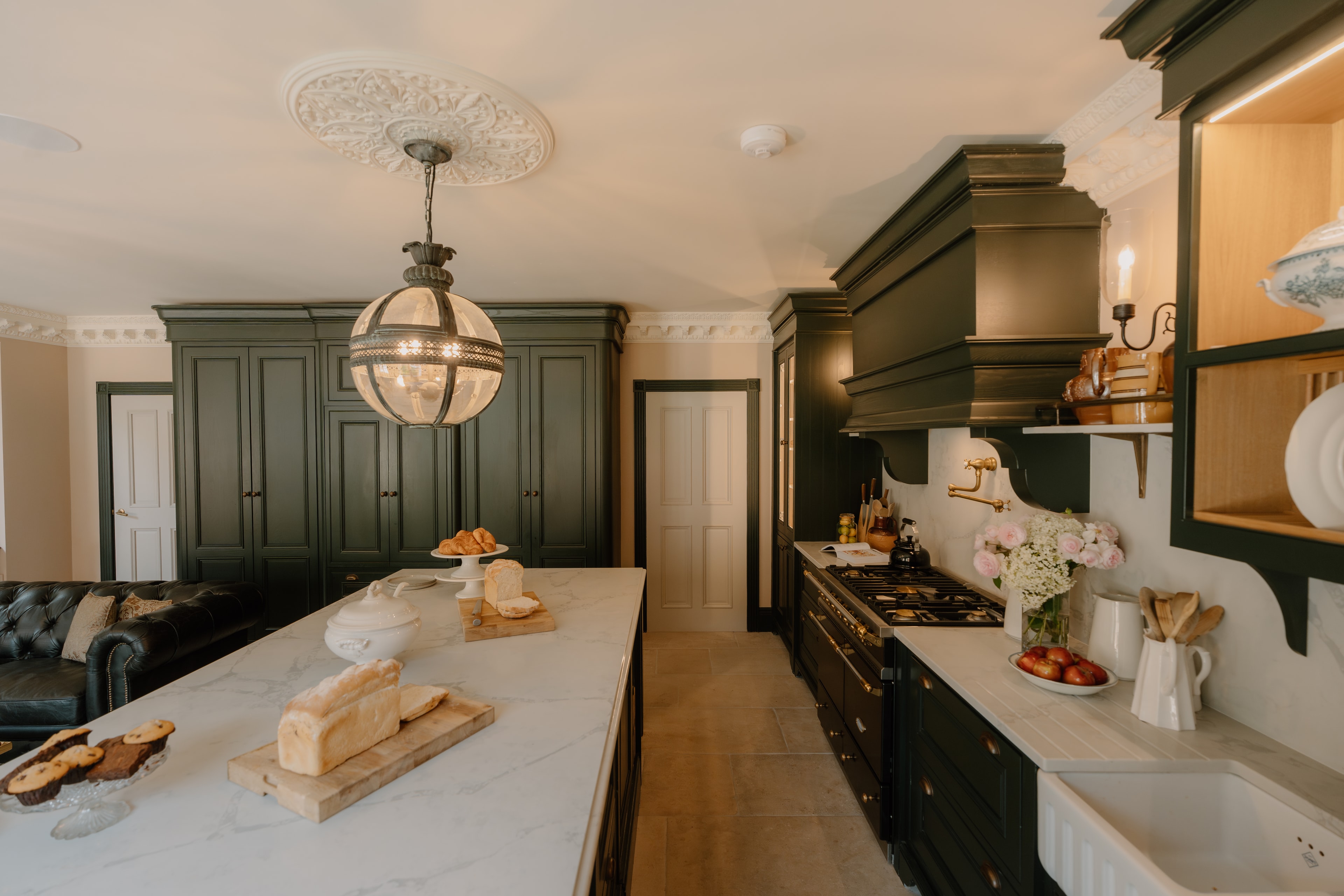 Kitchen — Range and Island